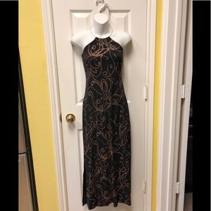 Black and copper evening or prom dress  Size : S